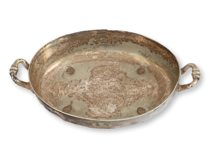 c. 1850 English Elkington Crested Silverplate Serving Dishes