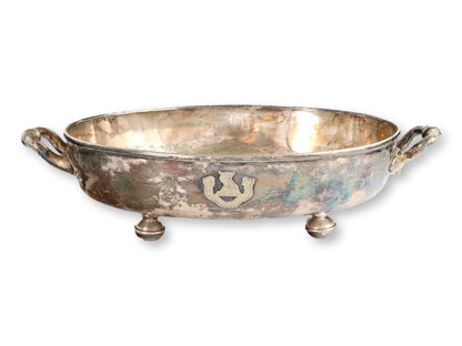 c. 1850 English Elkington Crested Silverplate Serving Dishes