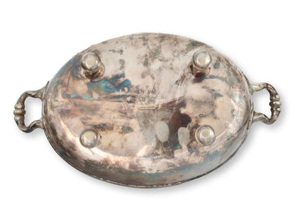 c. 1850 English Elkington Crested Silverplate Serving Dishes