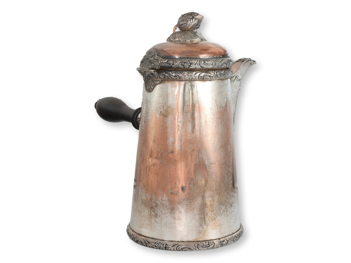 Antique Silverplate Chocolate Pot