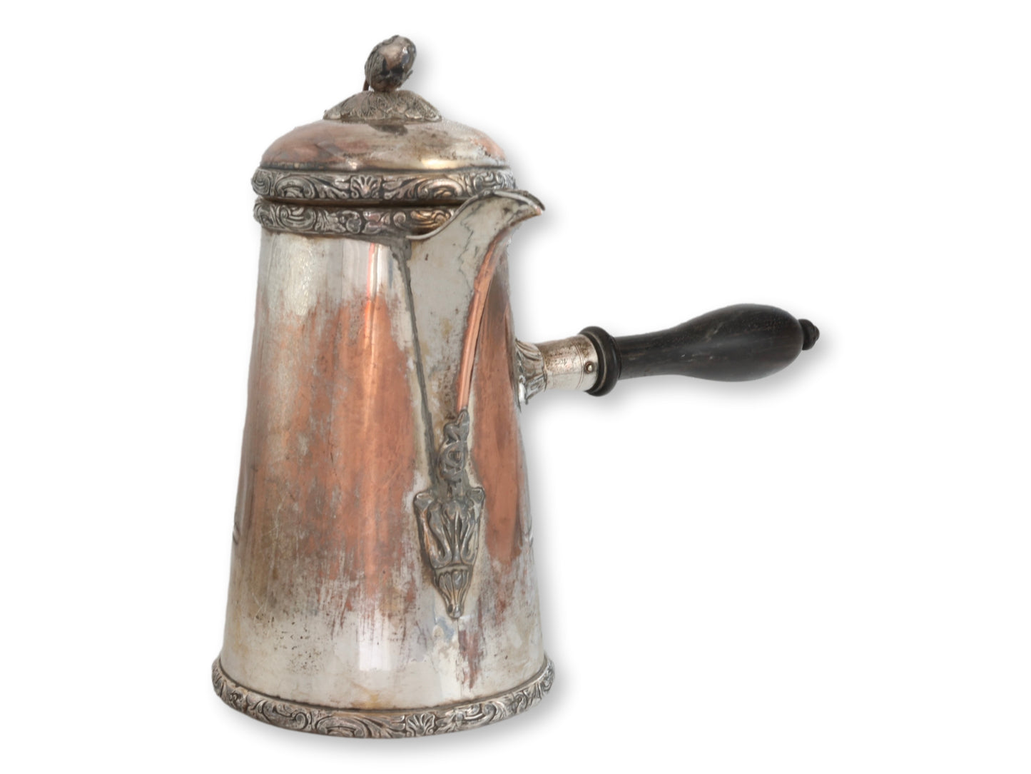 Antique Silverplate Chocolate Pot