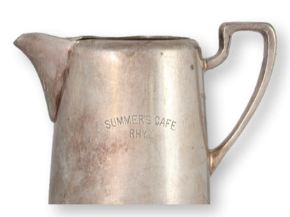 Early 20th Elkington 'Summer's Cafe' Hotel Ware Table Pitcher