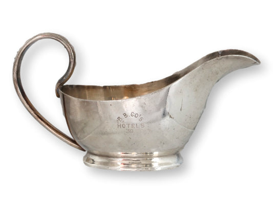 Antique English B.B. Co’s Hotels Sheffield Gravy Boat