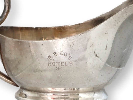 Antique English B.B. Co’s Hotels Sheffield Gravy Boat
