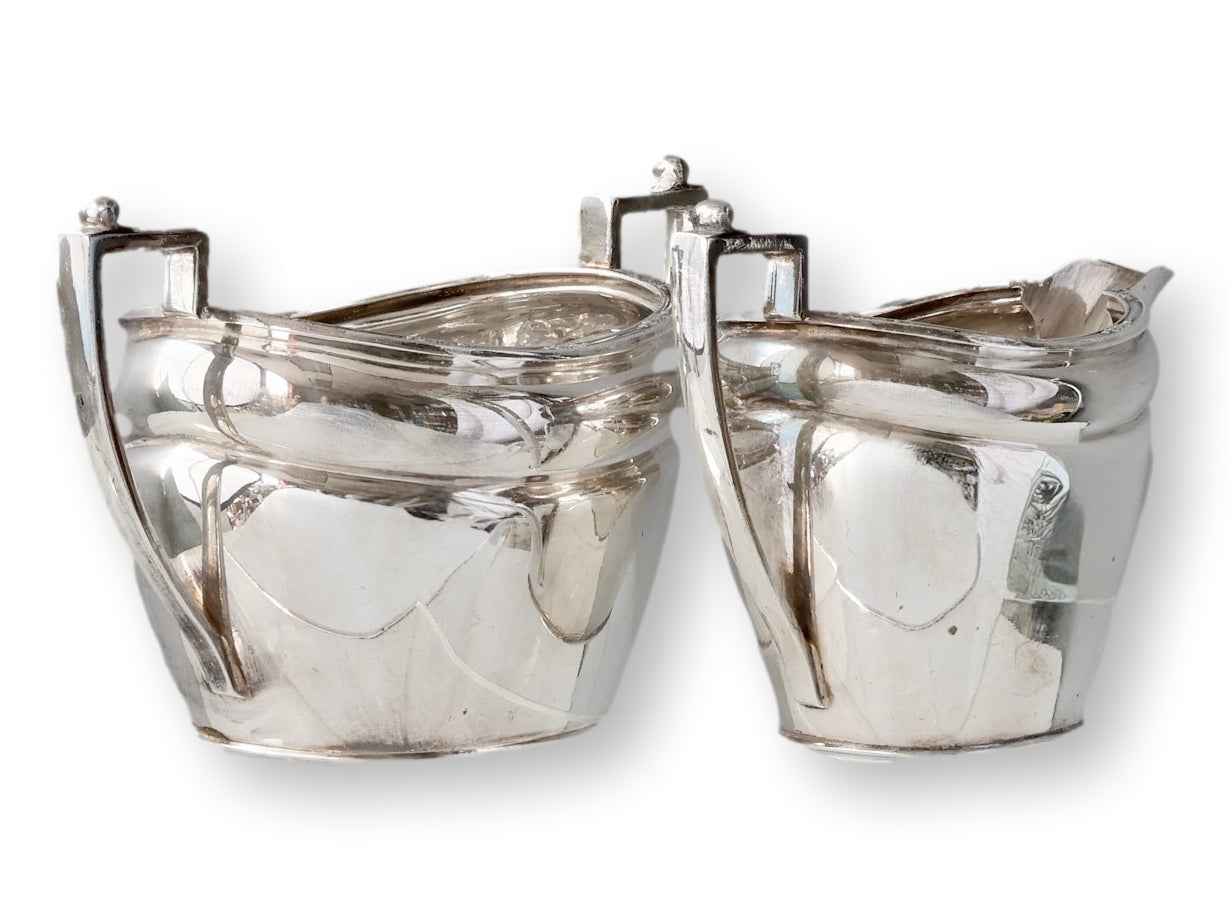 Art Deco English Silver-Plated Tea Set