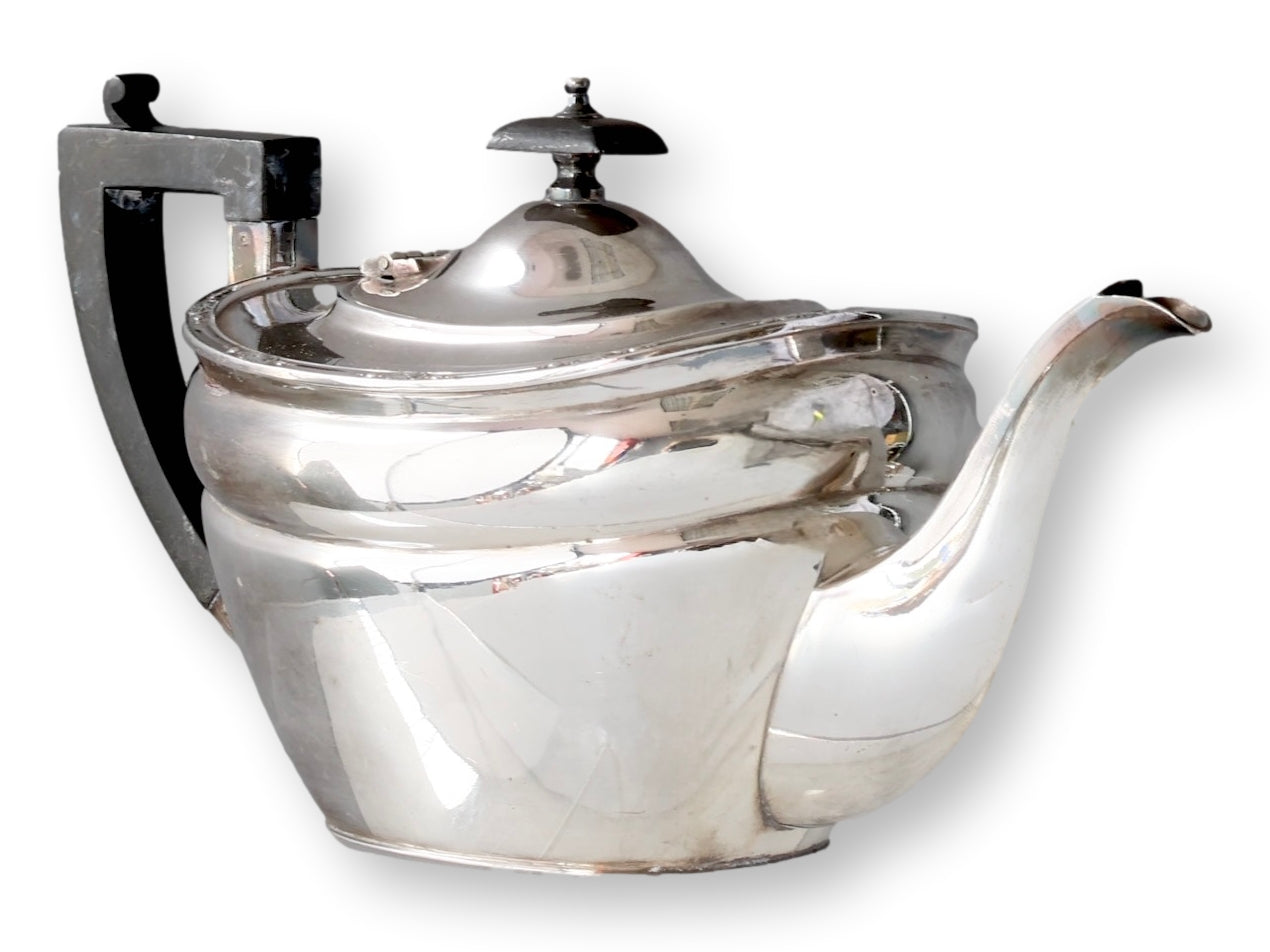 Art Deco English Silver-Plated Tea Set