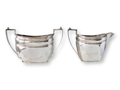 Art Deco English Silver-Plated Tea Set