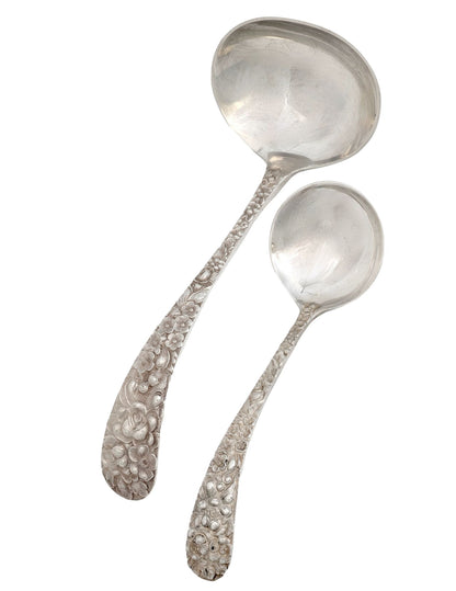 Stieff Rose Sterling Gravy and Sauce Ladles Set of 2