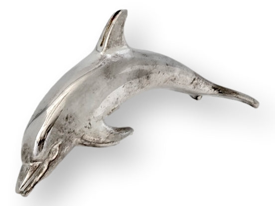 English Silverplate Dolphin Place Card Holders, Set of Six