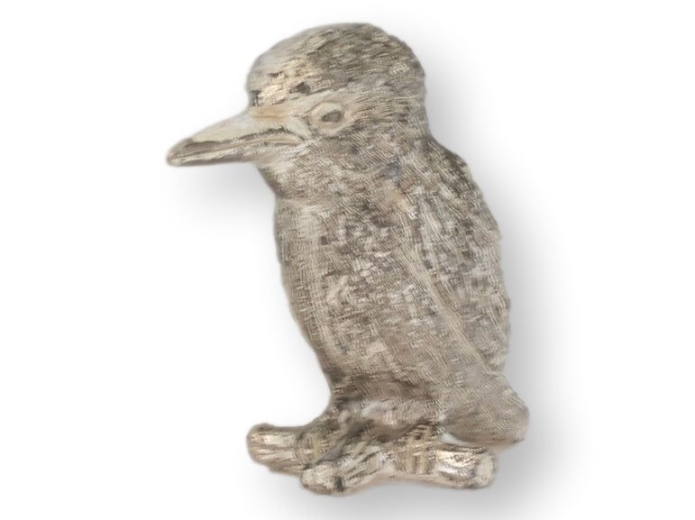 Mid-20th English Silverplate Baby Bird Paperweight
