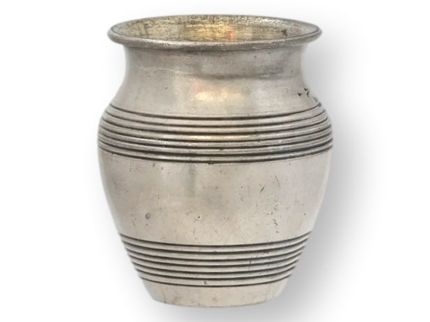 Early 20th English Silver-Plate 'Just a Spot' Mustard Pot