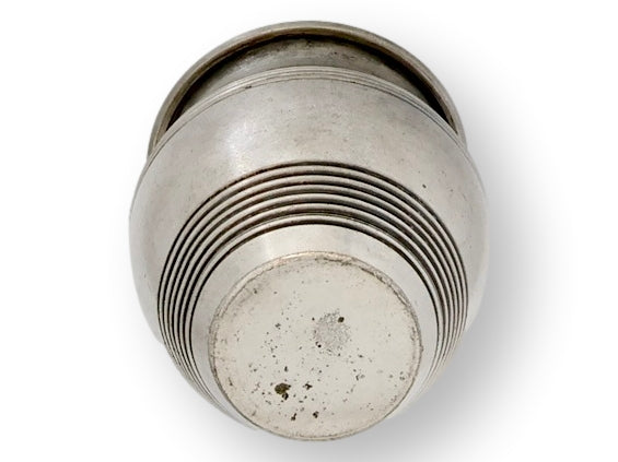 Early 20th English Silver-Plate 'Just a Spot' Mustard Pot