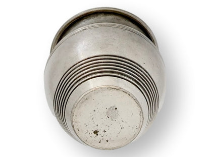 Early 20th English Silver-Plate 'Just a Spot' Mustard Pot