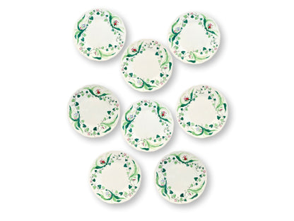 Rare Antique French Creil et Montereau Muguet Plates