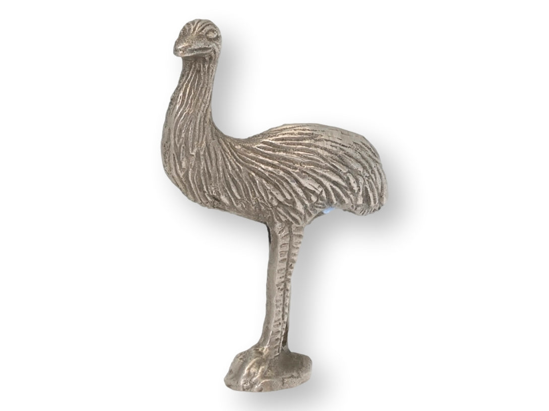 Silver Plated Ostrich / Emu Tobacco Pipe Tamper