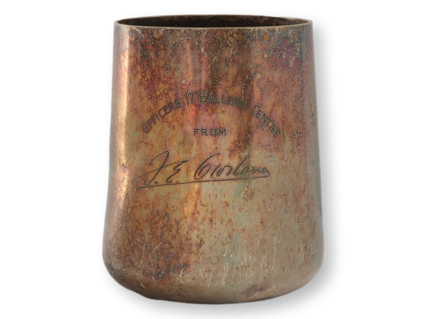 WWI British Balloon Corps Presentation Trophy Cup