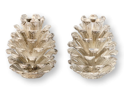 Midcentury Silver-Plated Pinecone Salt & Pepper Shakers
