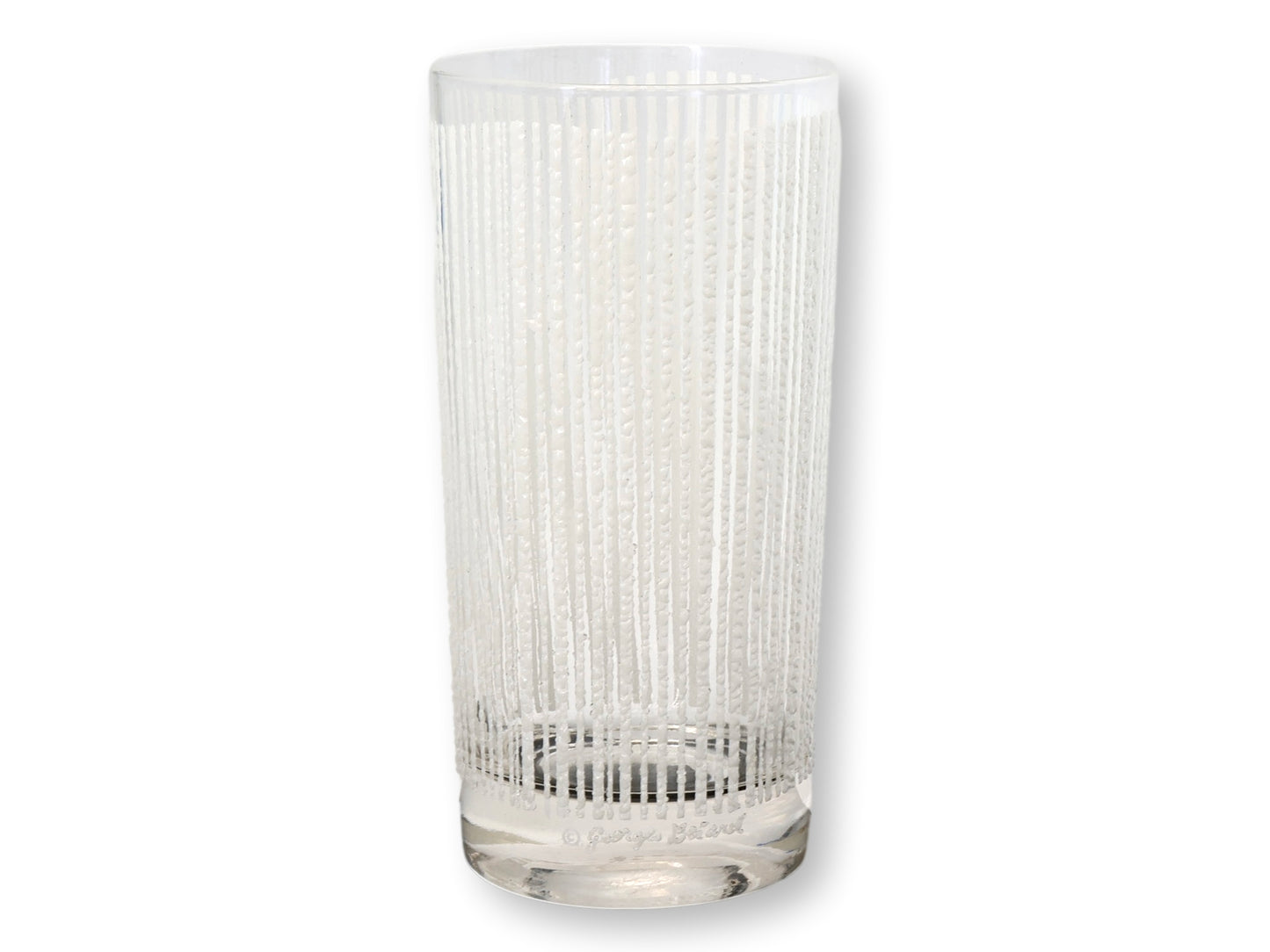 Georges Briard “Icicle White” Highball Glasses – Set of 8