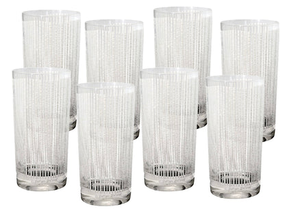 Georges Briard “Icicle White” Highball Glasses – Set of 8