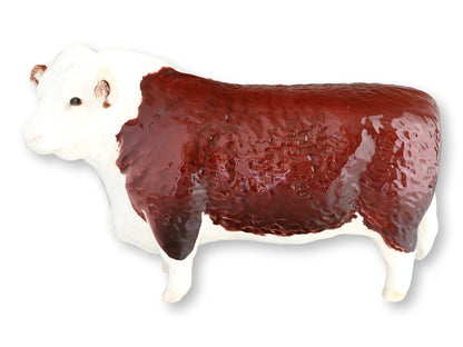 Midcentury Beswick Brown & White Cow English Porcelain Figurine