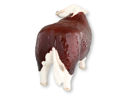 Midcentury Beswick Brown & White Cow English Porcelain Figurine