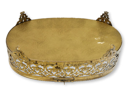 Midcentury Ormolu Jewelry Casket