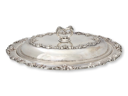 Oversized Silverplate Serving Dish w/ Lid