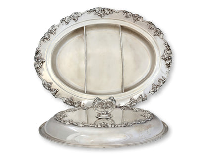 Oversized Silverplate Serving Dish w/ Lid