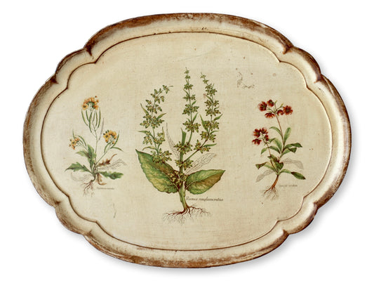 Midcentury Italian Florentine Botanicals Vanity Tray