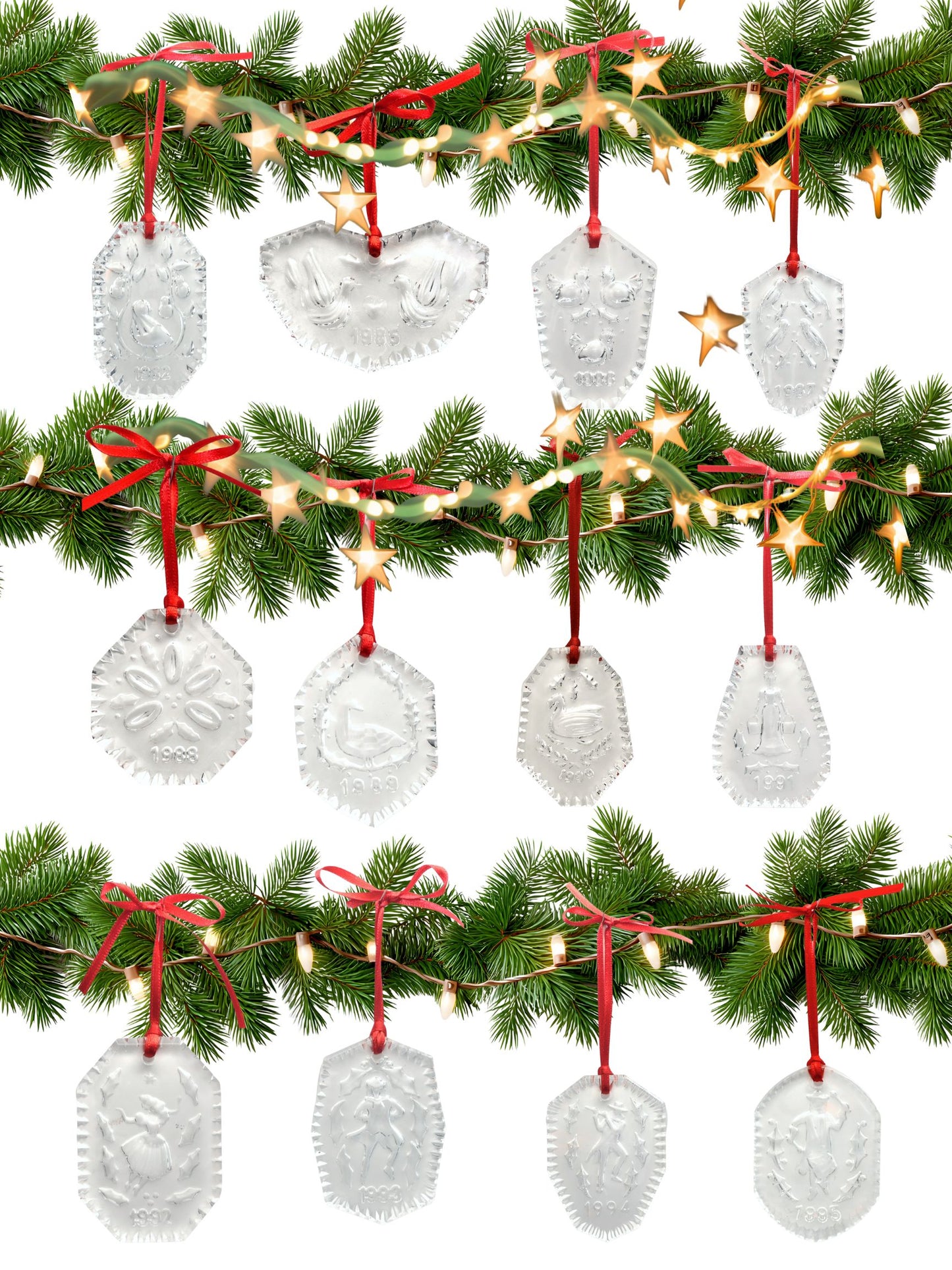 Waterford “12 Days of Christmas” Complete Ornament Set