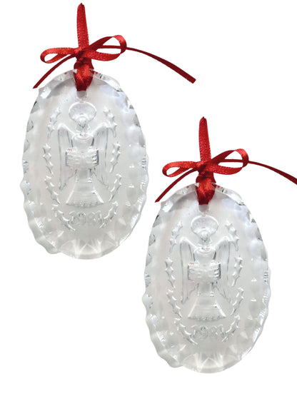 Waterford Crystal Christmas Ornament – 1981 (Set of Two)