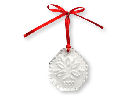 Waterford “Five Golden Rings” Crystal Ornament – 1988