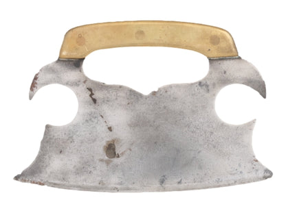 Antique English Brass & Steel Chopper, c.1790