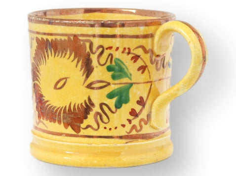 c.1820 English Canary Yellow Lustre Child’s Cup