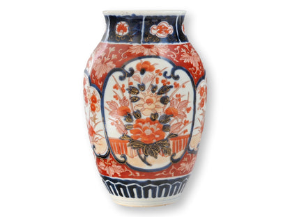 C. 1880s Japanese Meiji Imari Porcelain Vase