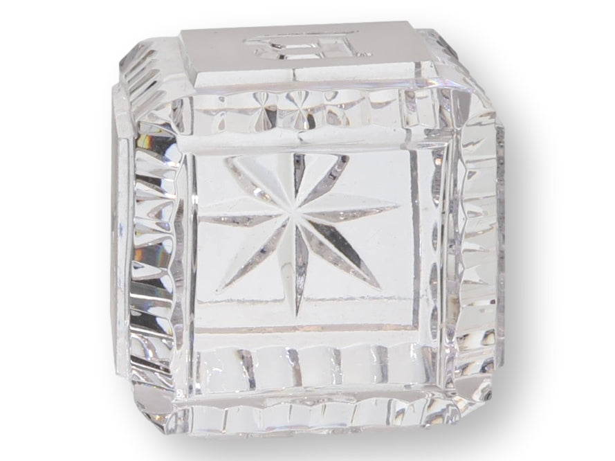 Vintage Waterford Cut Crystal "Baby" Alphabet Blocks