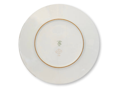 1920s Hutschenreuther Gilded Floral Plates, Set of 10