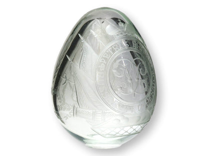 Antique Russian Imperial Cut Crystal Egg