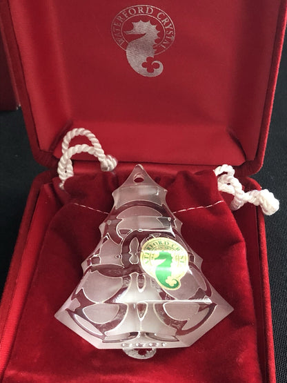 Waterford “Five Golden Rings” Crystal Ornament – 1999 Signed