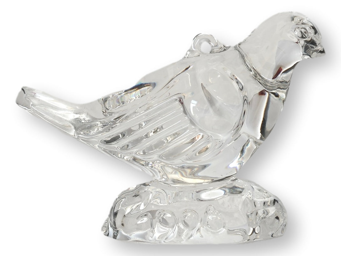 Waterford “Two Turtle Doves” Crystal Ornament – 1996 Signed Jim O’Leary
