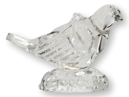 Waterford “Two Turtle Doves” Crystal Ornament – 1996 Signed Jim O’Leary
