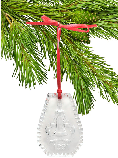 1991  Waterford Crystal "Eight Maids A-Milking" Ornament