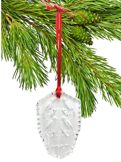 Waterford “Four Calling Birds” Crystal Ornament – 1987
