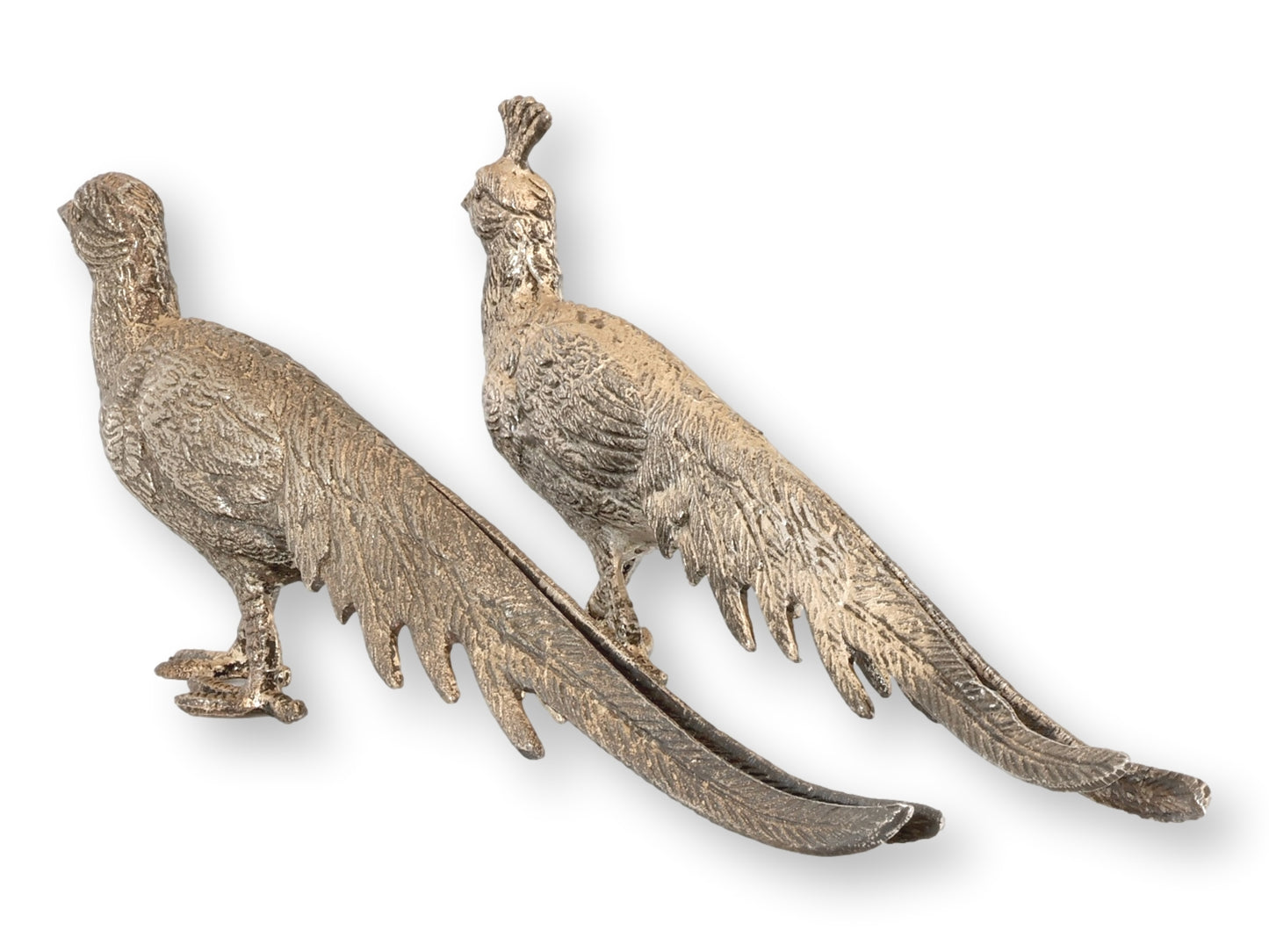 Antique French Pheasant Table Ornaments