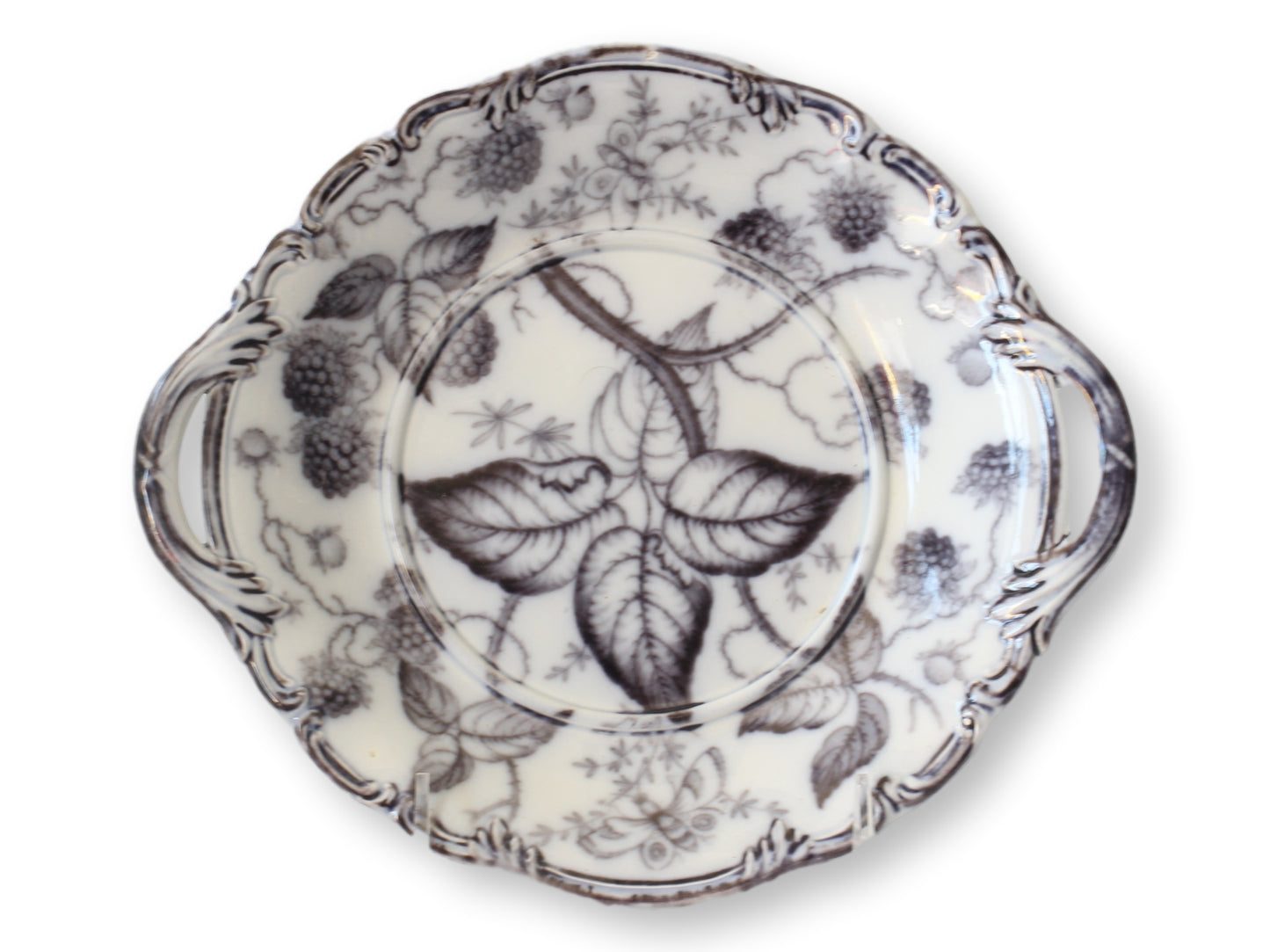 Antique Mulberry Ironstone Tureen w/Tray & Ladle