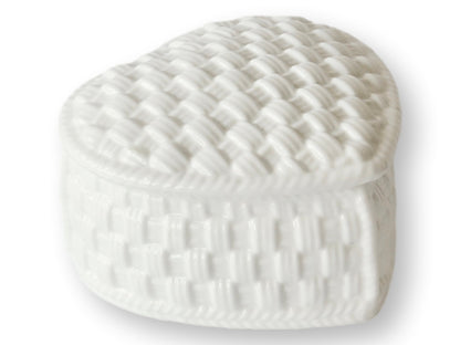 Tiffany Basketweave Heart Ring Box