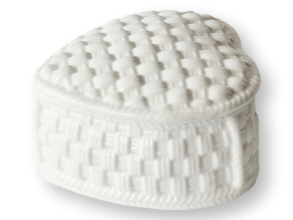 Tiffany Basketweave Heart Ring Box