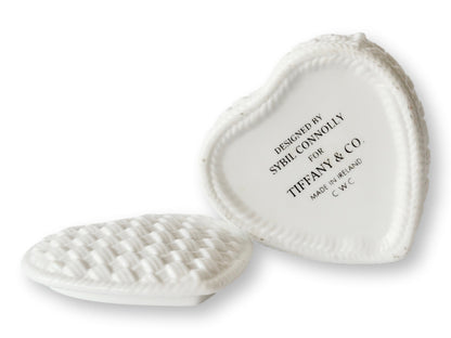 Tiffany Basketweave Heart Ring Box