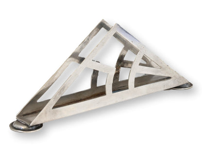 Modernist Silverplate Napkin Holder