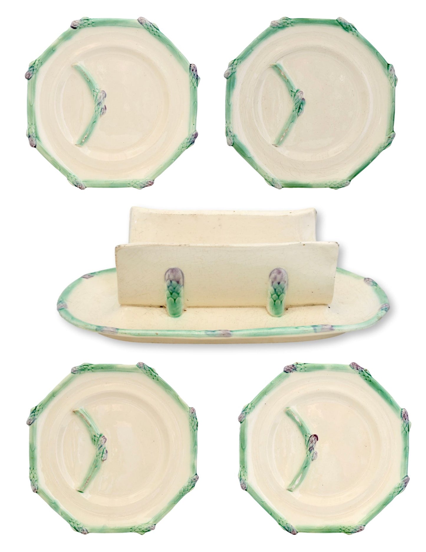 Antique Longchamps French Asparagus Serving Set